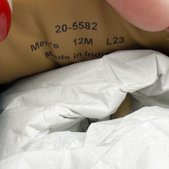 Johnston & Murphy Mens Braydon Plain Toe Sneaker US 12M EU 46 Brown Leather NIB - Picture 13 of 13